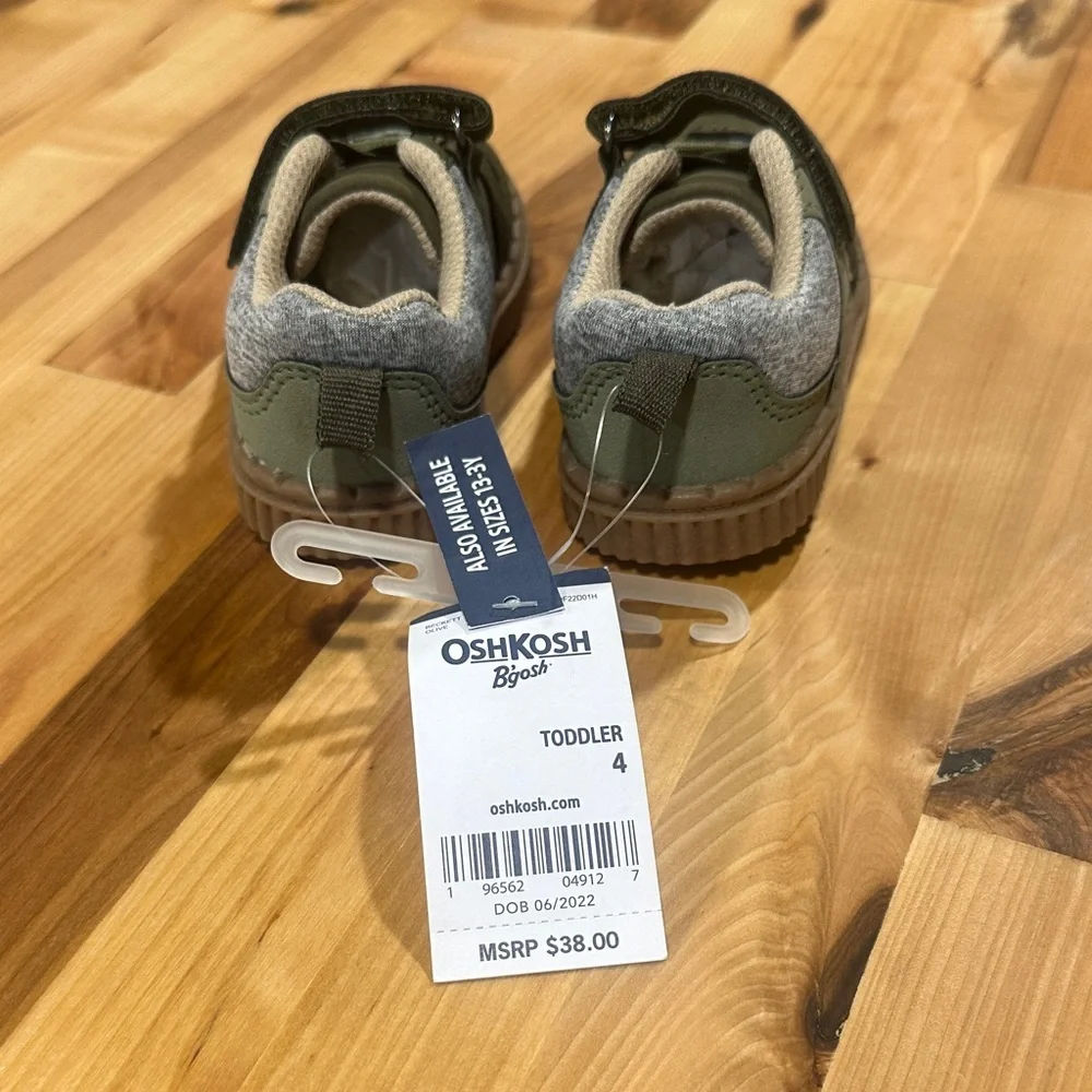 OshKosh B'gosh Green and Gray Kids Sneakers